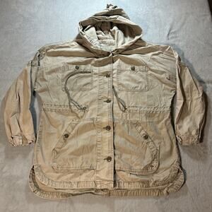 Y2k Military Field Chore Hooded Jacket Ws Small Barn Safari Barn Skater Hoodie